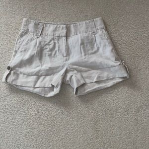 J. Crew linen beige shorts